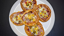 Mini pizzy z cottage těsta