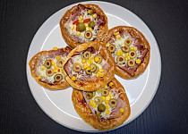 Mini pizzy z cottage těsta