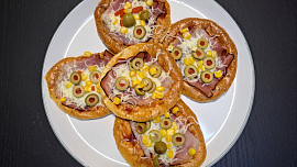 Mini pizzy z cottage těsta