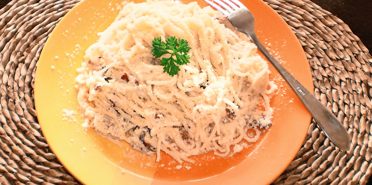 Špagety carbonara po česku