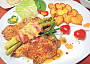 Vepřový steak s gratinovaným chřestem