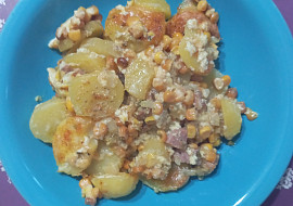 Pečené brambory s chutí česneku