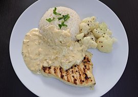 Kuře s hořčično-smetanovou omáčkou