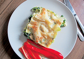 Lasagne se špenátem a ricottou
