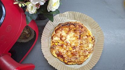 Tvarohová pizza z horkovzdušné fritézy