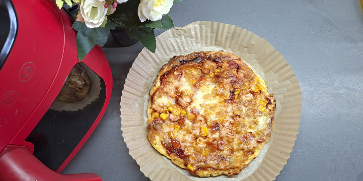 Tvarohová pizza z horkovzdušné fritézy