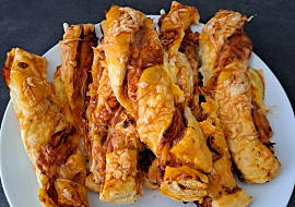 Chuťovka - slaninové tyčky (vrtulky)