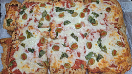 Toustová  "pizza" - rychlá večeře