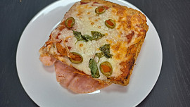 Toustová  "pizza" - rychlá večeře