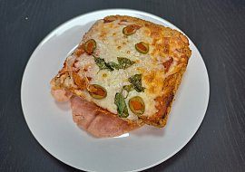 Toustová  "pizza" - rychlá večeře