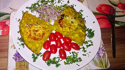Indická omeleta