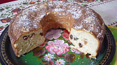 Jemná kynutá tvarohová bábovka, Kynutá tvarohová bábovka - věnec