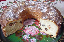 Kynutá tvarohová bábovka - věnec