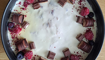 Kinder Bueno cheesecake