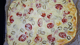 Slaná palačinková pizza