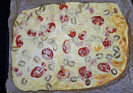 Slaná palačinková pizza