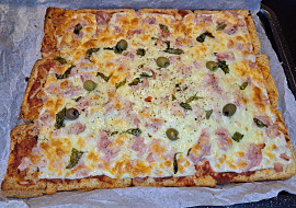 Fofr pizza z toustového chleba