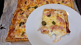 Fofr pizza z toustového chleba