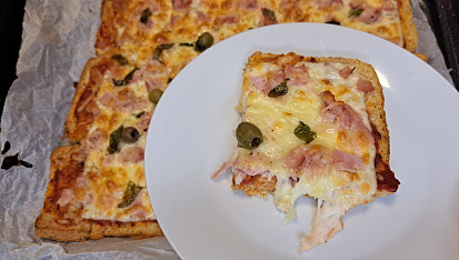 Fofr pizza z toustového chleba