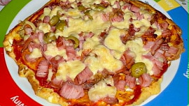 Mini pizzy z cottage těsta