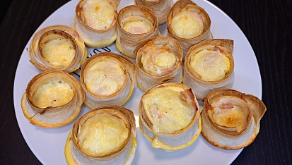 Snídaňové muffiny z tortill