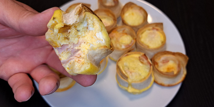 Snídaňové muffiny z tortill