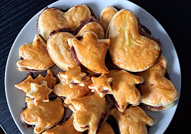 Kolečka z listového těsta s nutellou