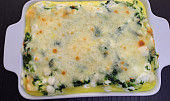 Špenátové lasagne z jednoho pekáčku