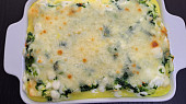 Špenátové lasagne z jednoho pekáčku