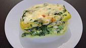 Špenátové lasagne z jednoho pekáčku