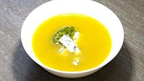 Česnekovo-brokolicový krém s nivou (dietní)