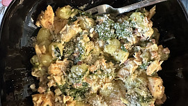 Gnocchi se špenátem a lososem