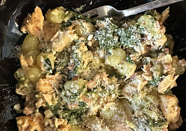 Gnocchi se špenátem a lososem