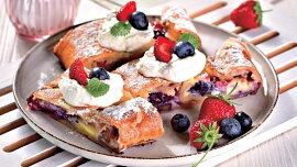 Ovocný závin s mascarpone