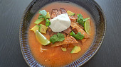 Pikantní aztécká polévka - Sopa azteca