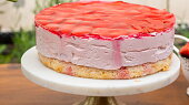Jahodový smetanový dort (mousse)