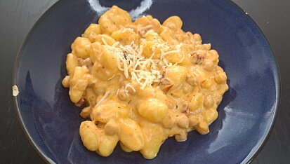 Rychlé gnocchi s cizrnou a sušenými rajčaty