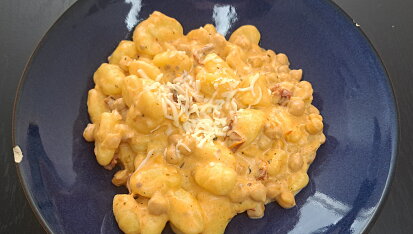 Rychlé gnocchi s cizrnou a sušenými rajčaty
