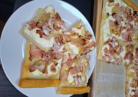 Slaný cibulový koláč