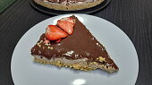 Čokoládovo-jahodový cheesecake