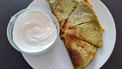 Kuřecí quesadilla s dipem