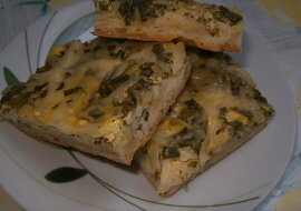 Kynutý slaný koláč se špenátem