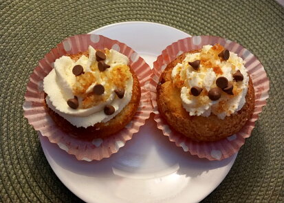 Mangové muffiny s čokoládou