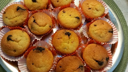 Mangové muffiny s čokoládou