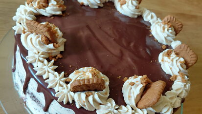 Lotuskový dort s mascarpone krémem
