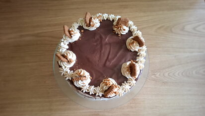 Lotuskový dort s mascarpone krémem