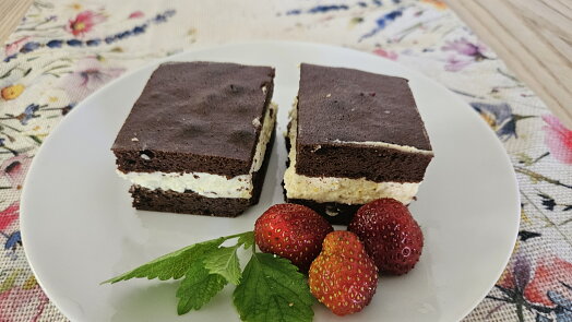 Mléčné pomerančové low carb řezy