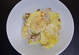 Mleté maso s pórkem ve smetanových bramborách