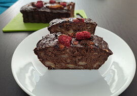 Zdravý banánový chlebíček à la brownie