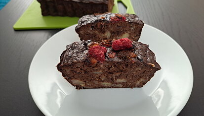 Zdravý banánový chlebíček à la brownie
